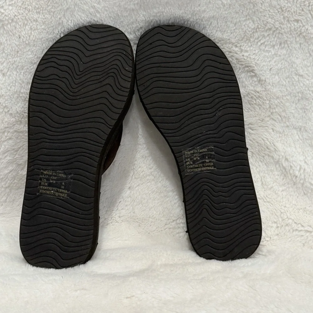 REEF Dreams II Brown Flip Flops Womens Sz 6 RARE DISCONTINUED DEADSTOCK Comfy